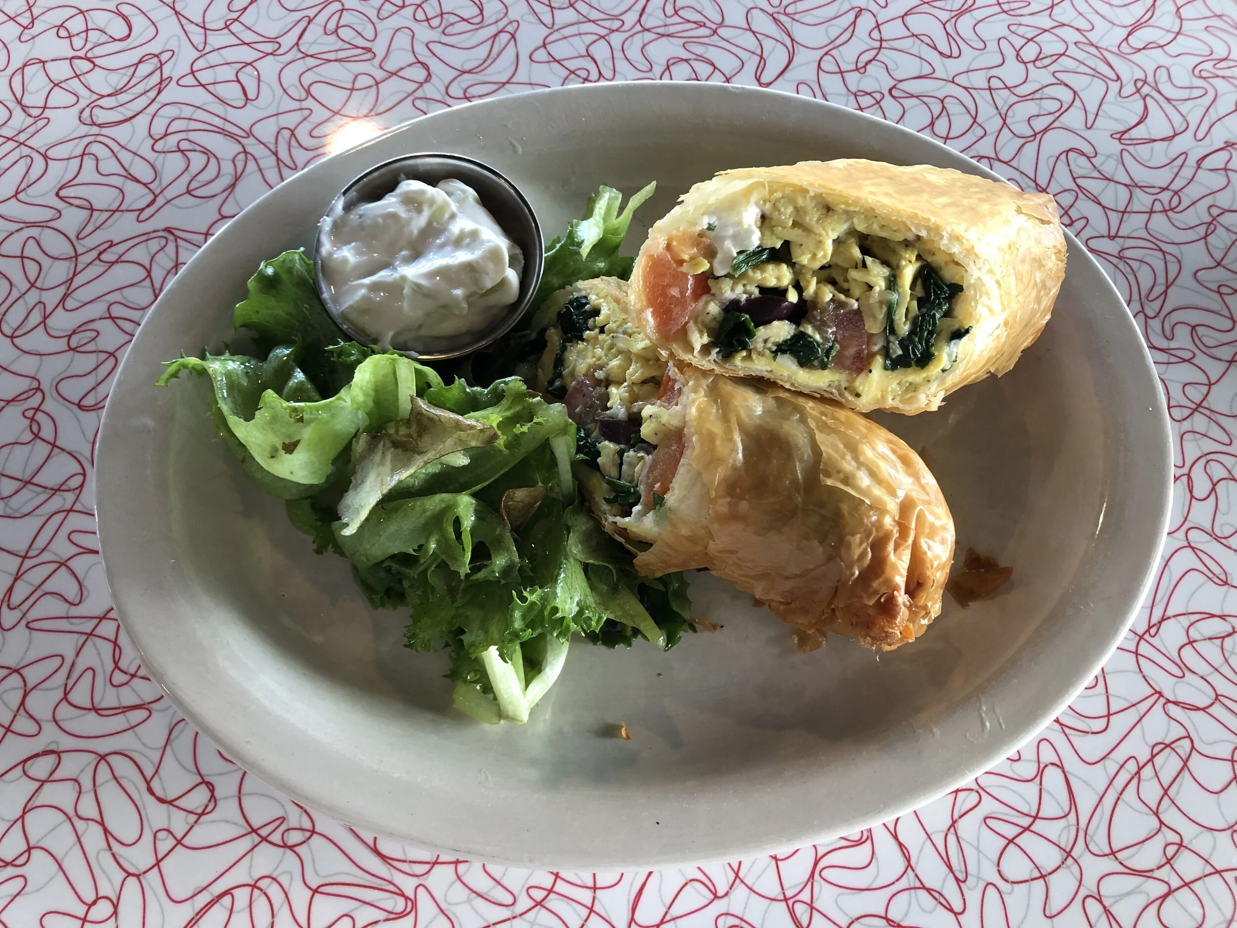Otherside Diner Menu Pastry and Salad
